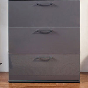 Bliss - Glossy 4 Drawer Jumbo Chest With Extra Deep Storage