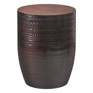 Johnsen - Handcrafted Large Metal Accent Table
