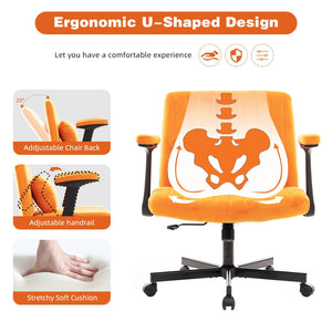 Criss Cross Armrest Office Chair With Wheels