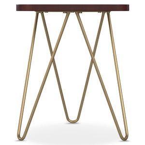 Patrice - Handcrafted Metal And Wood Accent Table