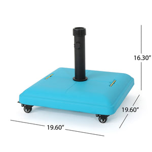 Wheelie Stylish Square Umbrella Base with Stainless Steel Handle