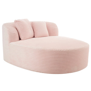 Modern Chaise Lounge Sofa Boneless Couch With Supportive Pillows
