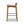 Sven - Modern Minimalist Low Back Counter Stool - Dark Brown Walnut