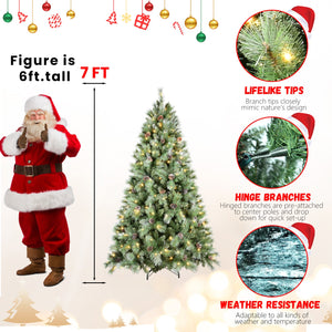 7.5FT Christmas Tree with 450 Warm Lights