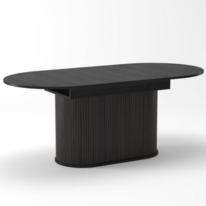55.11'-70.86' Extendable Dining Table with Striped Legs