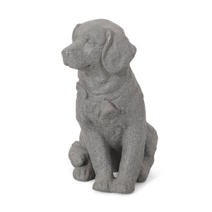 MGO Dog Statue, Outdoor Stone Gray
