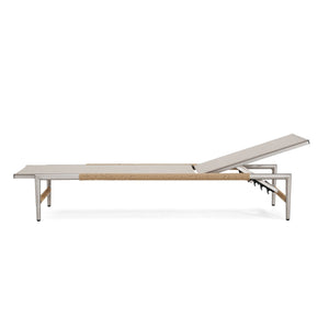 Hargrove Outdoor Aluminum Chaise Lounge with Mesh Seat