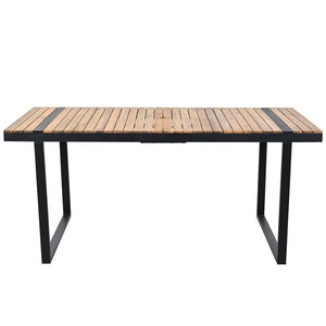 7 Pieces Outdoor Dining Set Patio Dining Table And Chair Set With And Removable Cushions For Patio