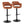 Margarite - Contemporary Adjustable Barstool With Swivel With Rounded T Footrest (Set of 2)