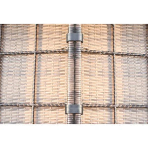 Outdoor Wicker Sectional With Weather Resistant Cushions And Table
