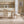 French Country Dining Chairs Set of 2, Upholstered with Rattan Fan-shaped Back
