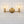 Regal - Double Light Vanity With Clear Ribbed Satin - Antique Brass / Clear