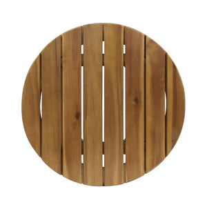 Outdoor Acacia Wood Side Table With Weather Resistance