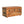 Solid Wood Buffalo Hide Oak-ish Storage Trunk, Leather Upholstered