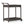 Resin Wicker Bar Cart With Metal Frame - Brown