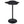 Fresno - Curved Cloud Shaped Bistro Bar Table Bar Table - Black