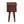 Solid Wood Extra Mini Chestnut Curve Lower Nightstand