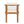 Outdoor Dining Chair Set of 4 with Curved Acacia Wood Arms and Cream Cushions