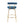 Rhonda Glam Counter Stool in Gold Metal and Blue Velvet - Set of 2