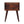 Solid Wood Chestnut T-Bar Nightstand, 2-Drawers, Nordic Legs