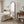 Arched Full Length Mirror with Storage Shelves & Wheels