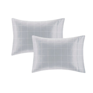 Queen Striped Comforter Set with Bed Sheets