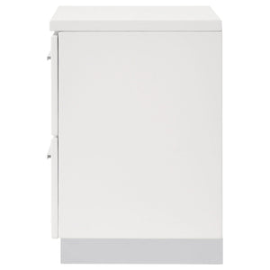 Dulcey - 2 Drawer Nightstand - Gloss White