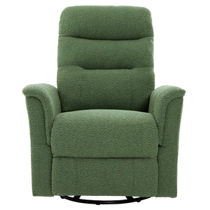 Manual Recliner Chair With 8-Point Massage and Swivel Function