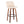 Toriano - Mid Century Modern Fixed Height Barstool Swivel And Round Footrest (Set of 2)