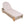 Outdoor Chaise Lounge Chair, Acacia Wood with Adjustable Backrest and Cushion