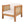 Outdoor Club Chair With Rope Arm And Cushions - Beige / Teak