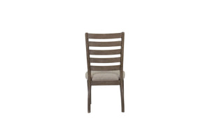 Side Dining Chair With Ladder Back (Set of 2) - Gray