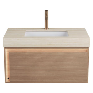 NYAH 36'' Bathroom Vanity & Sink - Floating Ultra-Slim Grille Design