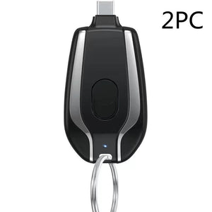 Keyring Wireless Charging Bank 1500mAh Portable Power