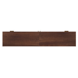 TV Stand, Media Console With 4 Drawers, Soft Closing Hinges - Dark Brown
