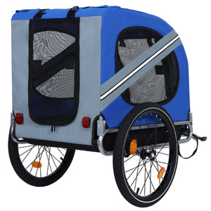 Large Folding Bike Trailer for Dogs – 66LB Capacity All-Terrain Pet Carrier