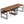 Double Desk For 2 With Bookshelves, 2 Person Workstation With Storage - Brown / Black