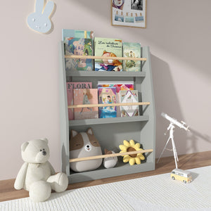3 Tier Book Shelf, Compact Storage For Bedrooms