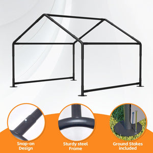Extra Large Outdoor Dog House Tent 4x4x3ft with Mesh Windows