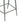 Outdoor Bar Height Metal Frame Counter Stools with Scallop-Shaped Backrest & Water-Resistant Cushions