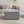 Square Upholstered Ottoman with Black-and-White Fabric