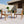 Outdoor Dining Chairs Set of 2, Teak Color Acacia Wood Frame