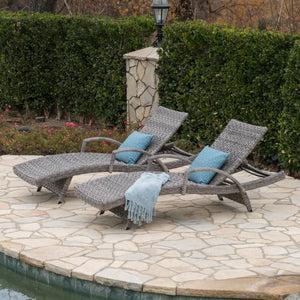 Crete Wicker Chaise Lounge