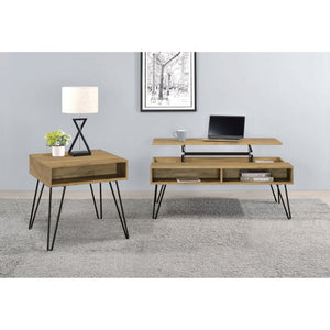 Amara - Lift Top Coffee Table With Hidden Storage - Oak