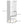 4 Tier Bookcase with Safety Restraint and Storage Cabinet - White