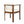 Outdoor Dining Chair Set of 2 with Curved Acacia Wood Arms