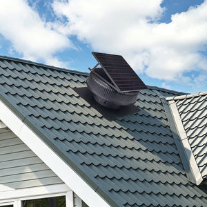12" Adjustable Solar Roof Vent Fan with Remote Control