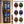 Bookcase With Doors And LED Lighting, 8 Adjustable Shelves Storage Cabinet