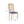French Country Dining Chair With Rectangular Cane Backrest And Smooth Upholstered Seating