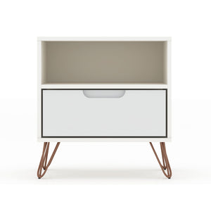 Rockefeller - Nightstand With 1 Drawer - White